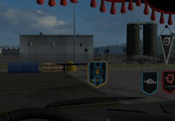 Вымпел «INTER-FC»версия 1.0 для Euro Truck Simulator 2 (v1.21.x, - 1.35.x)