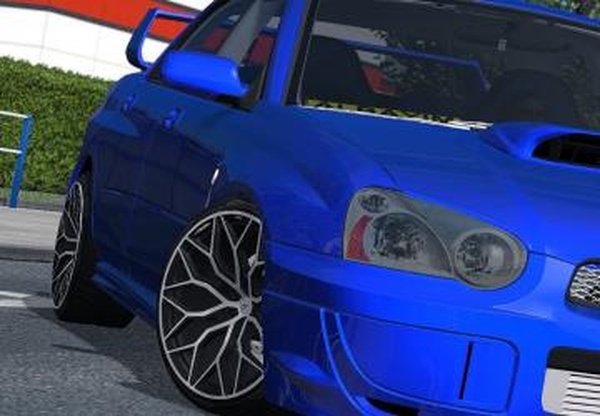 Subaru Impreza WRX STIверсия 1.0 для Euro Truck Simulator 2 (v1.34.x, 1.35.x)