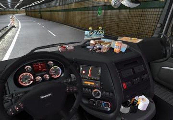 DAF XF 105 Interior, Sound, Dashboard 3в1v1.1 для Euro Truck Simulator 2 (v1.35.x, - 1.37.x)