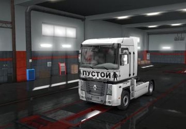 Cкин «пустой» для рено магнум «пустой»версия 1.0 для Euro Truck Simulator 2 (v1.34.x, 1.35.x)