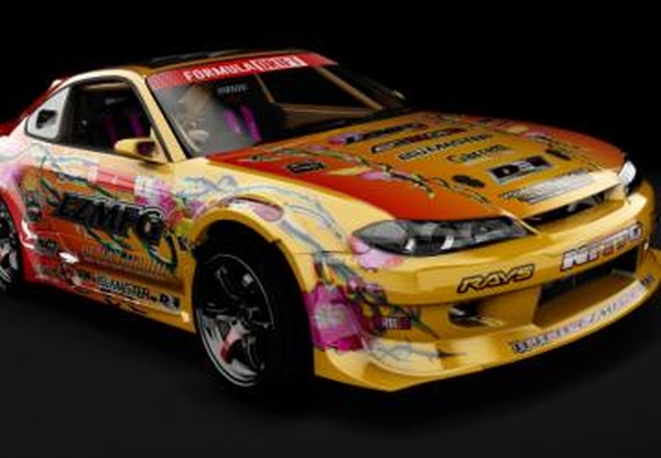 Nissan Silvia S15 Formula Drift Adam LZ 2021v2.0 для Assetto Corsa