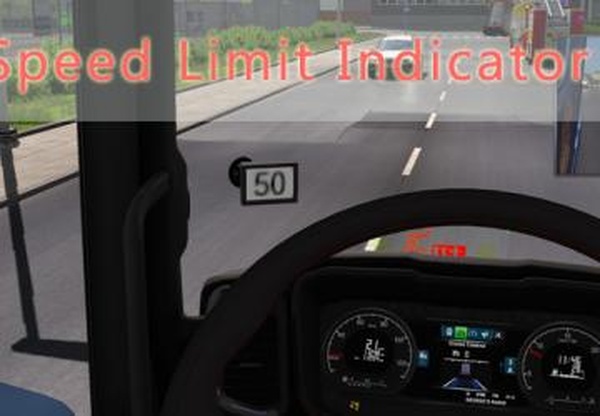 Speed Limit Indicatorверсия 03.06.19 для Euro Truck Simulator 2 (v1.34.x, 1.35.x)