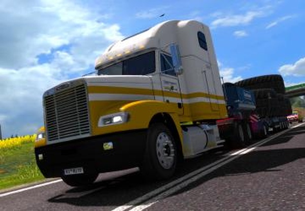 Скин Grubens Transport для Freightliner FLD 120v1.0 для Euro Truck Simulator 2 (v1.31.x, - 1.43.x)