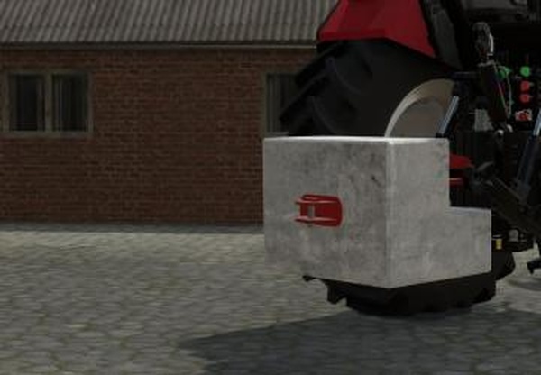 Homemade concrete weight 600 KGверсия Beta для Farming Simulator 2022