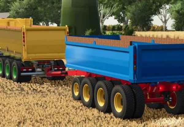 Volvo VNX 300 dump truck and tipper trailerv2.0.0.0 для Farming Simulator 2025