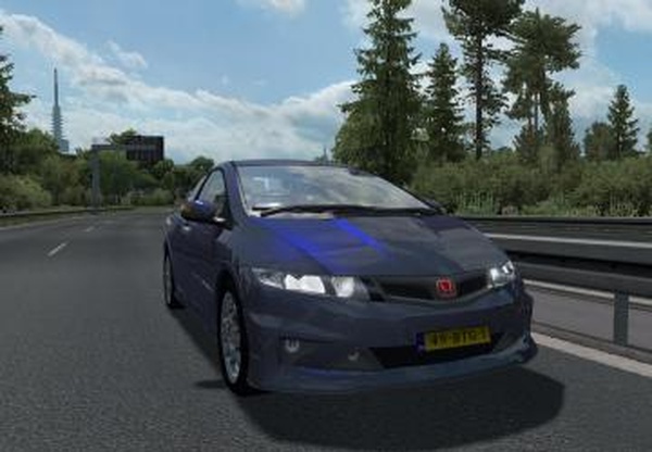 Honda Civic Type Rверсия 2.2.1 для Euro Truck Simulator 2 (v1.35.x, 1.36.x)