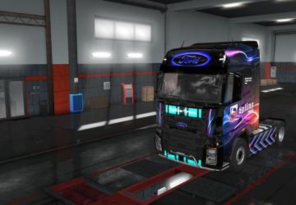 Скин «Spline Trans» для Ford F-Maxверсия 1.0 для Euro Truck Simulator 2 (v1.32.x, - 1.35.x)