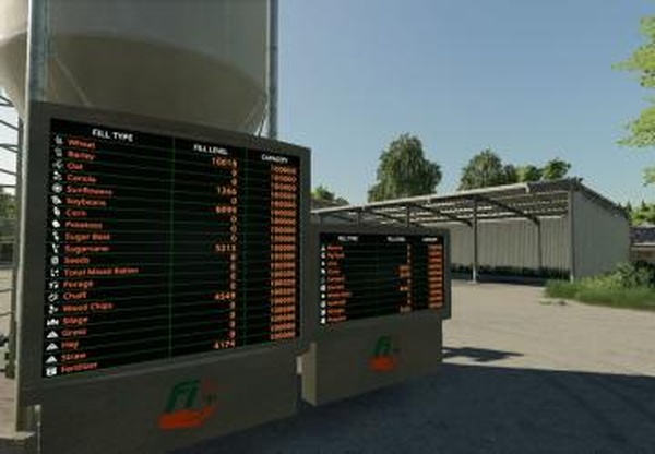 Silo Displaysверсия 1.1 для Farming Simulator 2019 (v1.5.1.0)