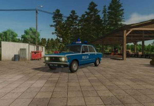 Fiat 125p FSO Milicjaверсия 1.0.0.0 для Farming Simulator 2025