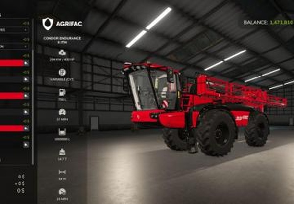 Agrifac Condor Endurance 2 JTMверсия 1.0.0.1 для Farming Simulator 2025