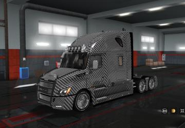 Скин «Carbon» для Freightliner Cascadia 2018v1.0 для Euro Truck Simulator 2 (v1.32.x, - 1.34.x)