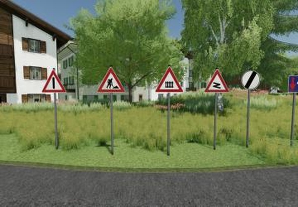 German Road Sign 1956версия 1.0.0.0 для Farming Simulator 2022