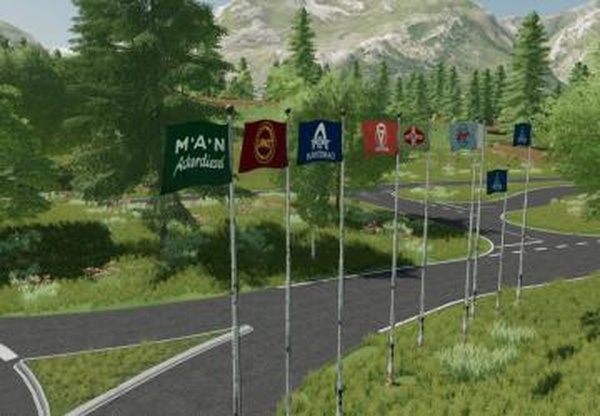 Oldtimer Flagsверсия 1.0.0.0 для Farming Simulator 2022