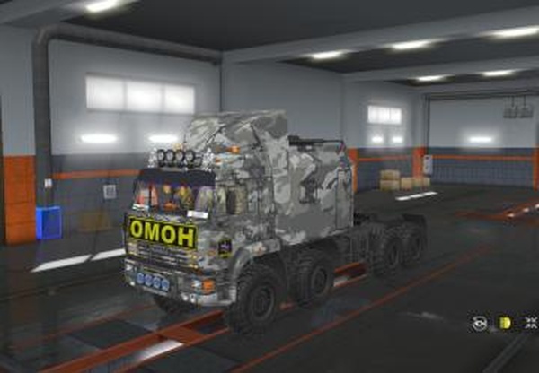 Скин «ОМОН» для Камаз-43-63-65 Offroadверсия 1.1 для Euro Truck Simulator 2 (v1.32.x, - 1.34.x)
