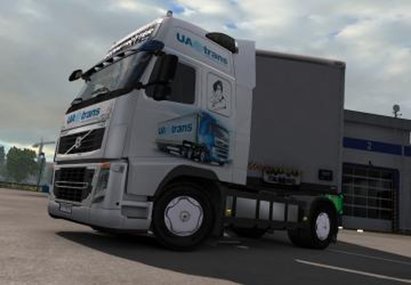 Скин UaTrans для Volvo 2009версия 1.0 для Euro Truck Simulator 2 (v1.31.x, - 1.43.x)