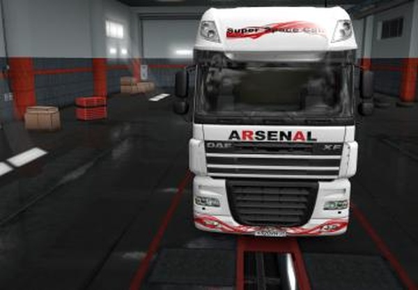 Скин Daf Xf 105 ТК АРСЕНАЛверсия 1.0 для Euro Truck Simulator 2 (v1.33.x, - 1.35.x)