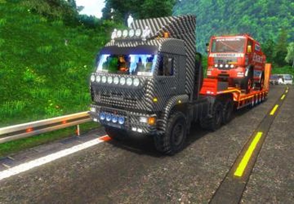 СКИН KAMAZ Carbon для Камаз-43-63-65 Offroadv1.0 для Euro Truck Simulator 2 (v1.32.x, - 1.34.x)