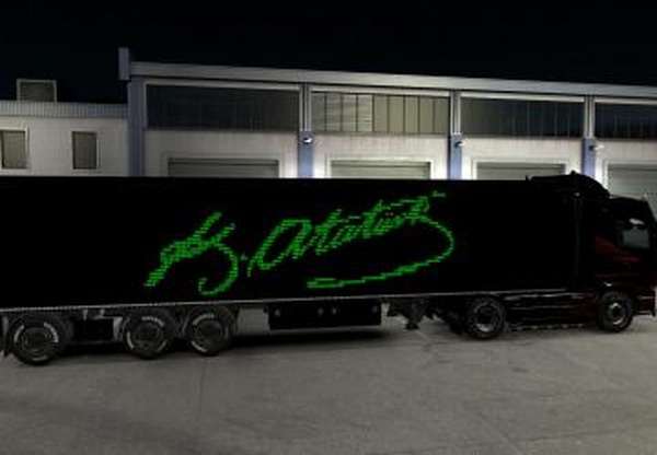 Sign Of M.K.Ataturkверсия 1.0 для Euro Truck Simulator 2 (v1.32.x, - 1.35.x)