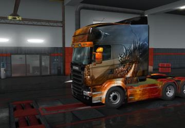 Скин драконверсия 1.0 для Euro Truck Simulator 2 (v1.32.x, - 1.34.x)