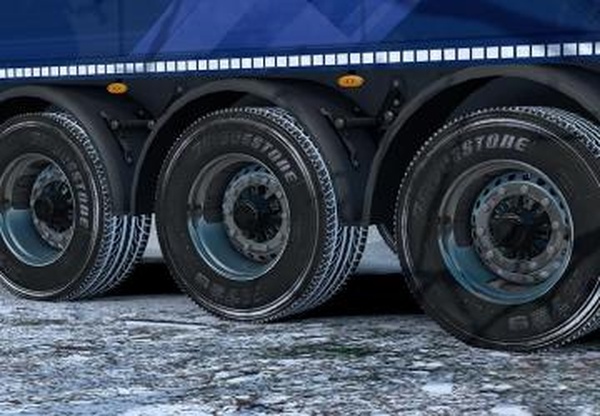 Snowy Wheel for Trucks and Trailersверсия 1.0 для Euro Truck Simulator 2 (v1.25.x, - 1.39.x)
