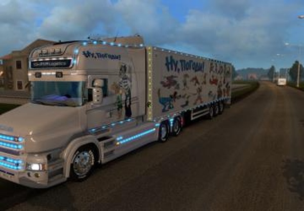 Cкины «Ну погоди»версия 1.0 для Euro Truck Simulator 2 (v1.32.x, - 1.34.x)