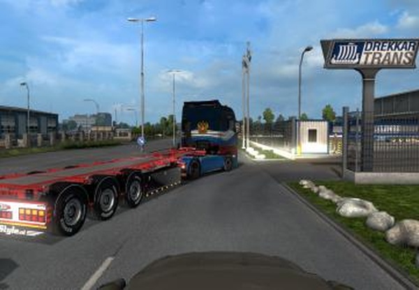 Krone Conteinerверсия 1.0 для Euro Truck Simulator 2 (v1.33.x, 1.34.x)