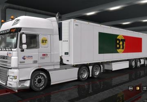 Комбо скин «BT» для своего прицепа и грузовиков DAFv1.0 для Euro Truck Simulator 2 (v1.32.x, - 1.34.x)