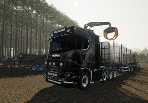 Timber 12 m semi Roadtrainверсия 1.5 для Farming Simulator 2019 (v1.5.1.0)