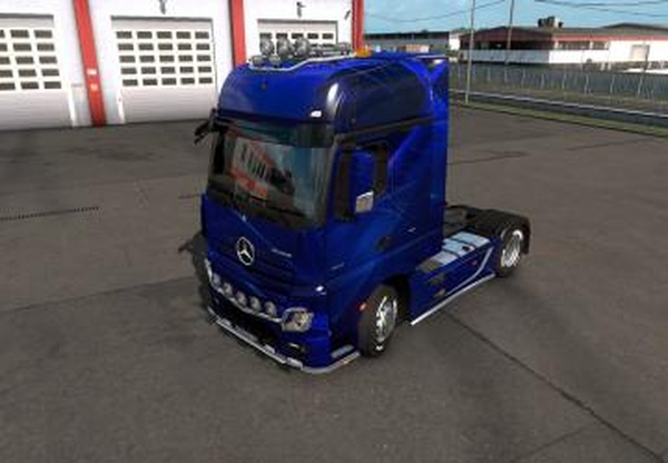 Скин «NEON» для Mercedes Actros MP4версия 1.0 для Euro Truck Simulator 2 (v1.32.x, - 1.34.x)