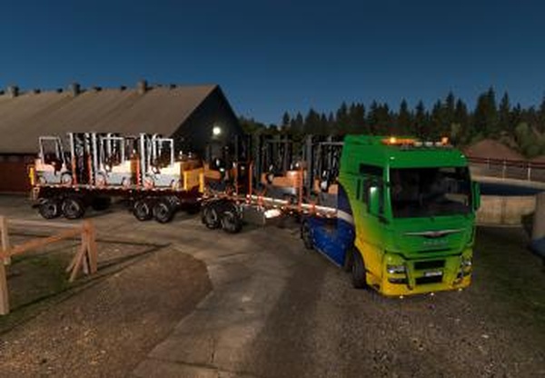 Прицеп «Rodotrem Curto Guerraверсия 1.0 от 28.04.19 для Euro Truck Simulator 2 (v1.33.x, - 1.37.x)