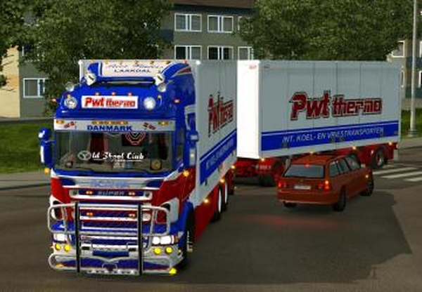 Скин пак Scania PWT Thermo + Tandem trailer + lightboxv1.0 для Euro Truck Simulator 2 (v1.32.x, - 1.36.x)