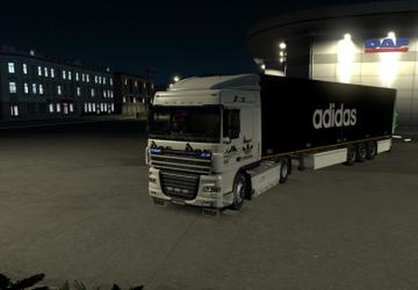 Скин «Adidas» для своего прицепаверсия 1.0 для Euro Truck Simulator 2 (v1.32.x, - 1.34.x)