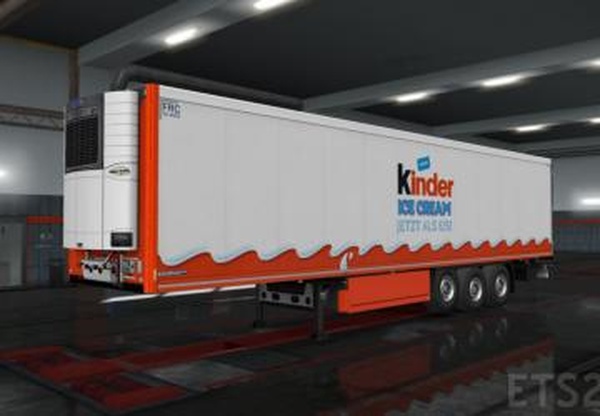 Kinder Ice Creamверсия 1.0 для Euro Truck Simulator 2 (v1.32.x, - 1.34.x)