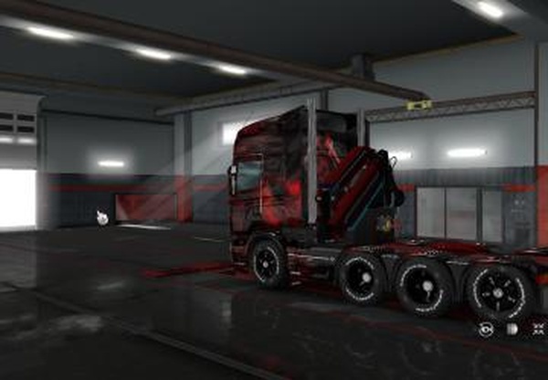 Кран для Scania RS & T ( RJL )версия 1.1 для Euro Truck Simulator 2 (v1.31.x, - 1.34.x)