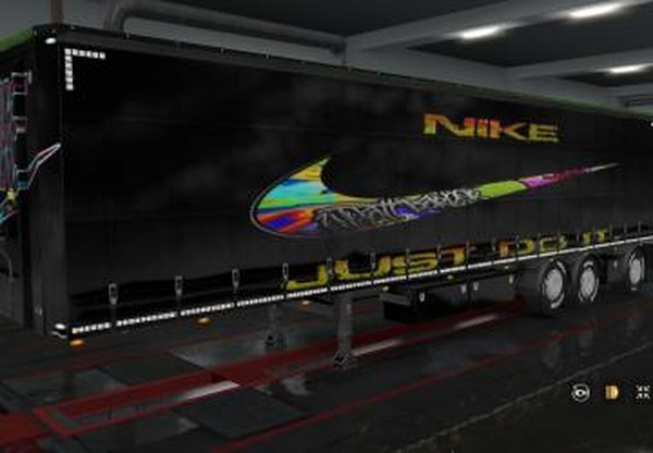 Скин «Nike» для своего прицепаверсия 1.0 для Euro Truck Simulator 2 (v1.32.x, - 1.34.x)