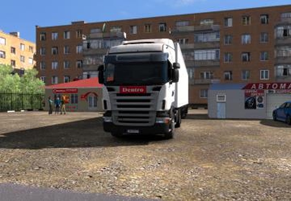 Cкин «Дентро» для Scania RJLверсия 1.0 для Euro Truck Simulator 2 (v1.34.x)