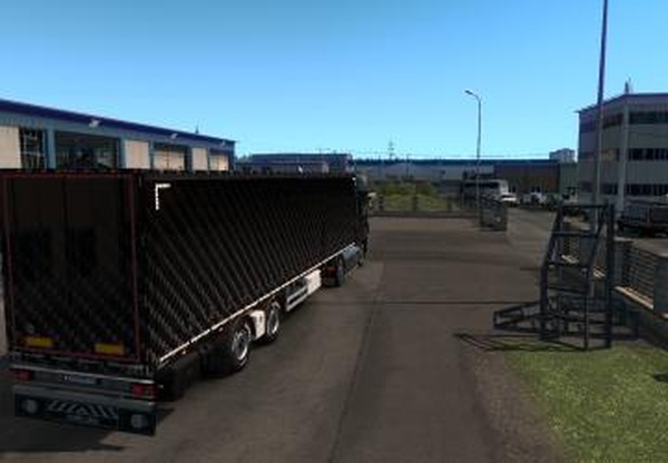 Скин «Карбон» для всех прицепов кроме платформ и Kronev1.0 для Euro Truck Simulator 2 (v1.34.x)