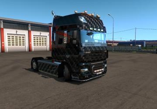 Скин « Карбон » для Daf XF 105версия 1.0 для Euro Truck Simulator 2 (v1.33.x, 1.34.x)