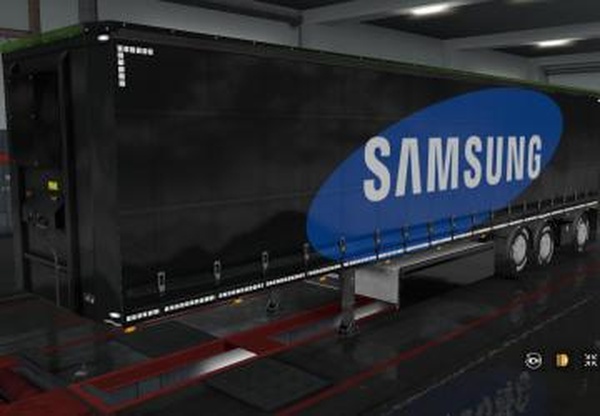 Скин «Samsung» для своего прицепаверсия 1.0 для Euro Truck Simulator 2 (v1.32.x, - 1.34.x)