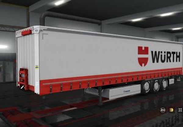 Скин «Würth» для прицепа Kroneверсия 1.0 для Euro Truck Simulator 2 (v1.32.x, - 1.34.x)