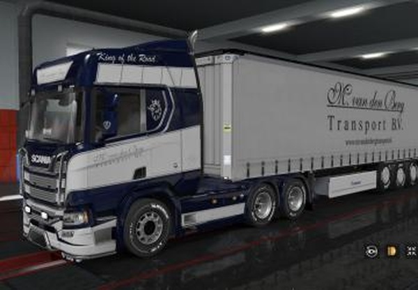 Скин «M. van den Berg» для прицепа Krone и Scania R 2016v1.0 для Euro Truck Simulator 2 (v1.32.x, - 1.34.x)