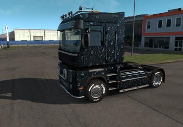 Скин «Капли дождя» для Renault Magnumверсия 1.0 для Euro Truck Simulator 2 (v1.33.x, 1.34.x)