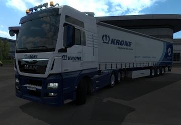 Скин «Krone Bumblebee SS» для MAN Euro 6v1.1 для Euro Truck Simulator 2 (v1.33.x, 1.34.x)