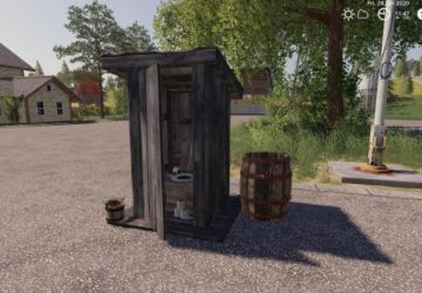 Outhouse With Sleep Triggerверсия 1.0.0.0 для Farming Simulator 2019