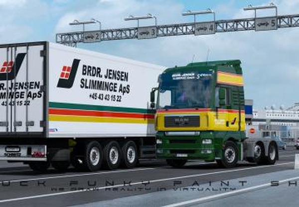 Скин пак BRDR Jensen Slimmingверсия 1.3 для Euro Truck Simulator 2 (v1.32.x - 1.34.x)