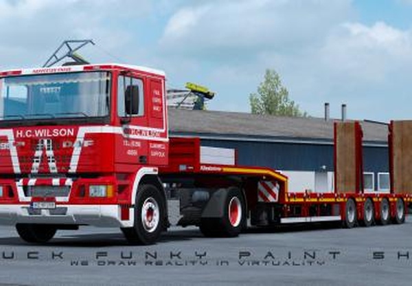 Скин «H.C.WILSON Transport LTD» для DAF 95 ATi от XBSv1.0 для Euro Truck Simulator 2 (v1.32.x, - 1.34.x)