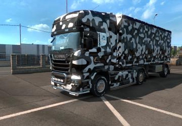 Скин «ОМОН» для всех прицепов кроме платформы и Kronev1.0 для Euro Truck Simulator 2 (v1.33.x, 1.34.x)
