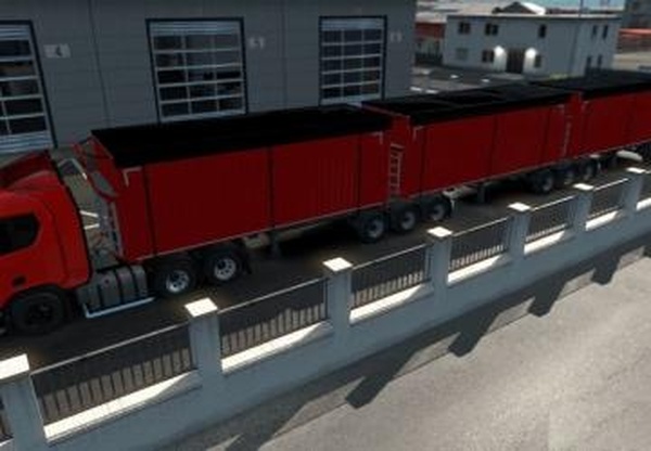 Triple Bi-train Trailer High Capacity Trailerv1.0 для Euro Truck Simulator 2 (v1.32.x, - 1.34.x)