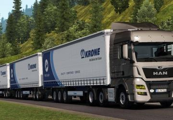 Triple Krone Trailer High Capacity Trailerv1.0 для Euro Truck Simulator 2 (v1.32.x, - 1.34.x)