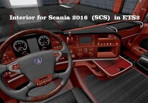 Interior Scania for RS by RJLверсия 1.0 для Euro Truck Simulator 2 (v1.31.x, - 1.36.x)
